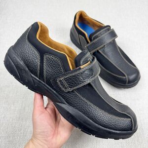 Dr. Comfort Douglas Me's Orthotic Adjustable Strap Black Diabetic Shoes